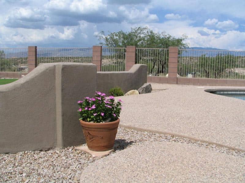 backyard retaining wall